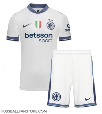 Inter Milan Replik Auswärtstrikot Kinder 2024-25 Kurzarm (+ Kurze Hosen)